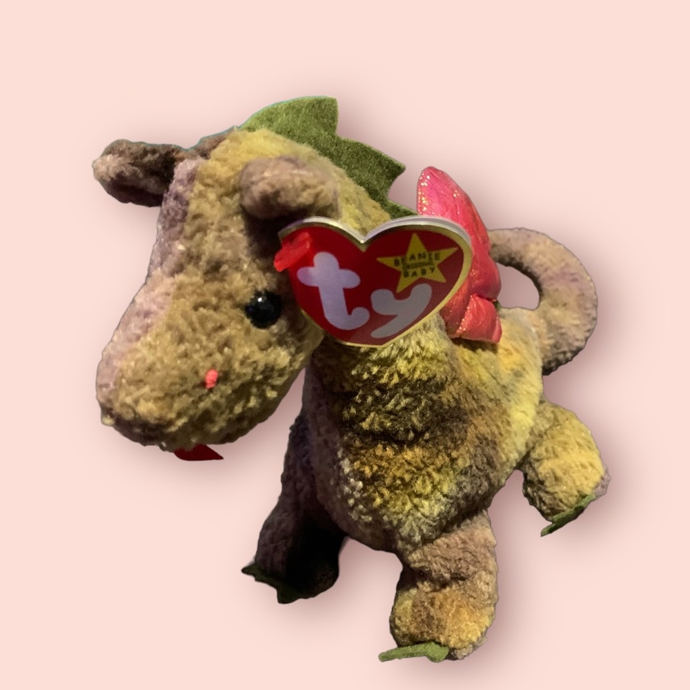 Ty Beanie Baby Collection 4210 Scorch The Dragon 1998 Rare And Retired Edition